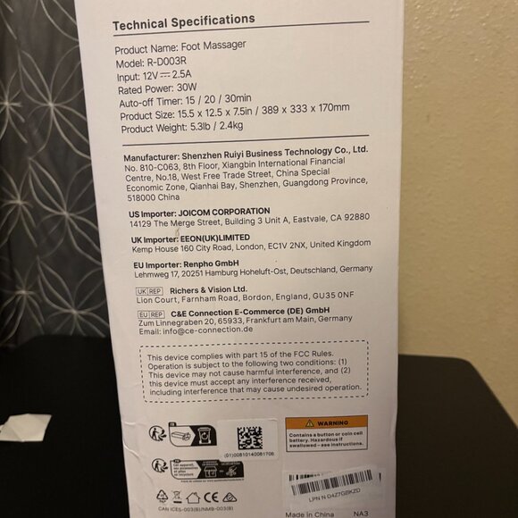 RENPHO Foot Massager Machine with Heat - Picture 3 of 3